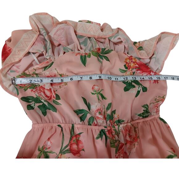 LULUS Off Shoulder‎ Dress Medium Pastel Pink Romantic Coquette Party Wedding - Picture 4 of 8